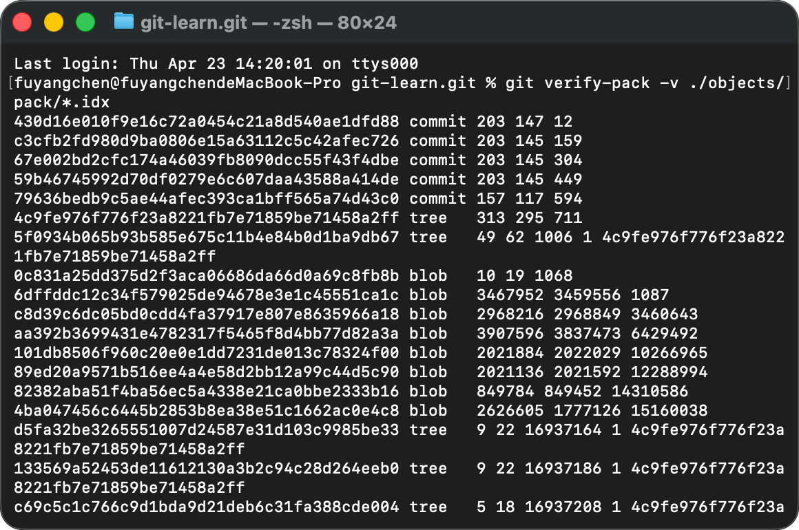 git verify-pack -v